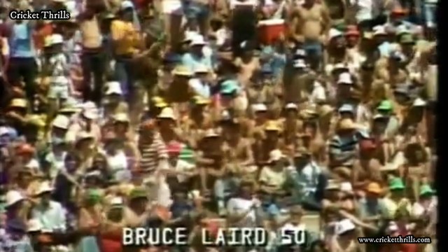 Colin Croft and Holding Bowling vs Australia at Adelaide Oval in Jan 1980