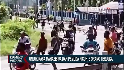 Unjuk Mahasiswa dan Pemuda di Nabire Papua Tengah Berakhir Ricuh!