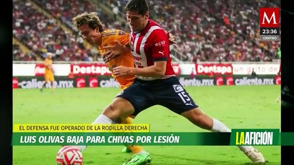 Chivas sufre la baja de Luis Olivas por lesión de rodilla en el Apertura 2024