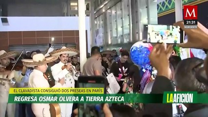 Reciben con mariachi a Osmar Olvera en el AICM: "Me motiva que la gente confíe en mí"