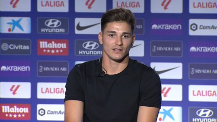 Julián Álvarez se sincera en sus primeras palabras como jugador del Atlético de Madrid: "Necesitaba un cambio en mi carrera"
