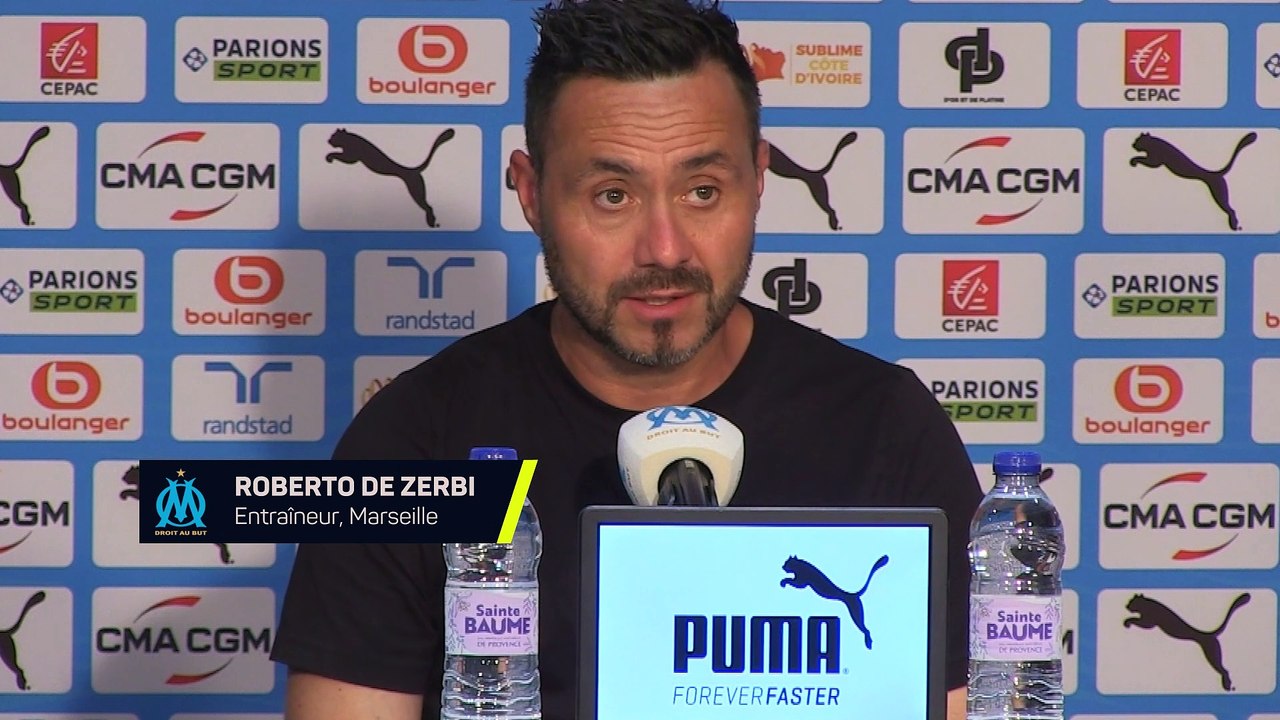 De Zerbi : "Si vous me parlez d'ambition, d'essayer de rêver, je suis là pour ça"