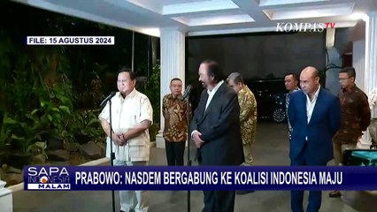 Prabowo Sambut Baik NasDem Bergabung ke Koalisi Indonesia Maju
