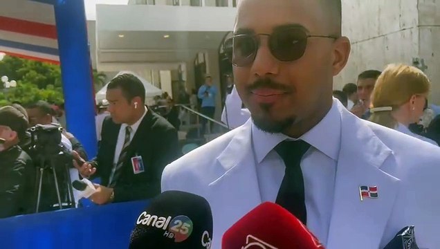 Rafael Féliz a su llegada a la Asamblea del Congreso Nacional