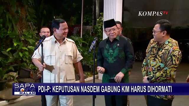 Tanggapan PDIP dan PKB soal NasDem Gabung Koalisi Indonesia Maju