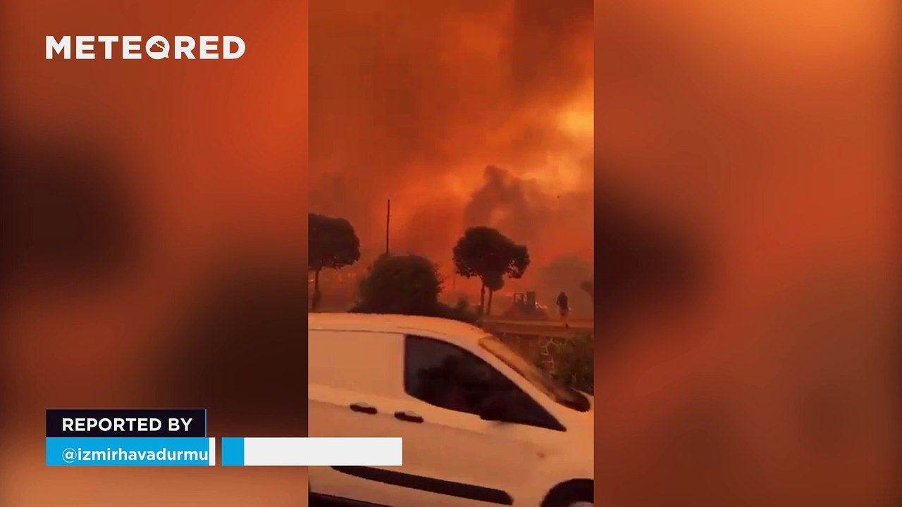 Massive wildfire causes severe damage in Izmir, Turkey