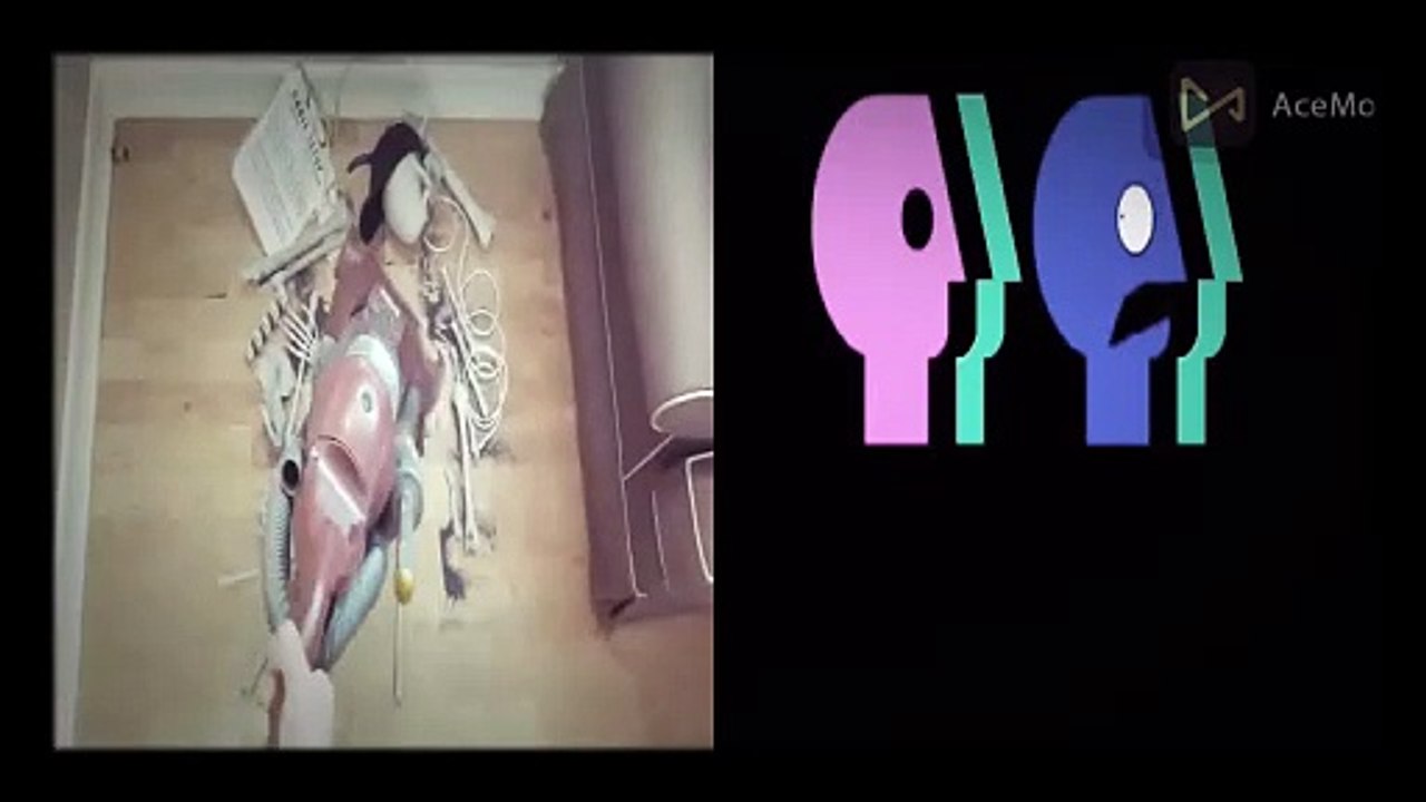 Vacuuming a mess vs PBS dirty logo 1996 cgi window 3