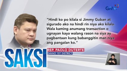 Rep. Paolo Duterte, 2nd gentleman Atty. Mans Carpio, at Michael Yang, idinawit sa pagpuslit ng shabu sa magnetic lifters noong 2018 | Saksi