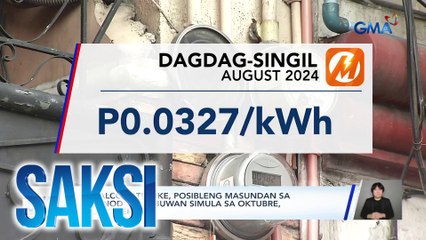 Meralco rate hike, posibleng masundan sa susunod na 12 buwan simula sa Oktubre, ayon sa ERC | Saksi