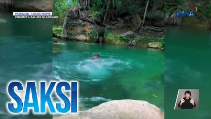 Kingkong falls sa Ilocos Norte, agaw-pansin dahil sa kulay asul na tubig | Saksi
