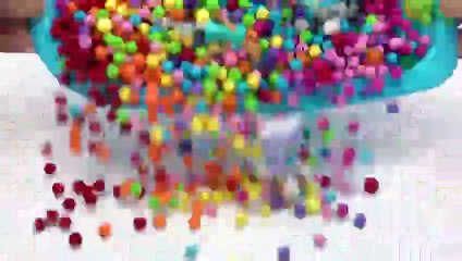 Satisfying Video l Mixing Candy with Making Rainbow Bathtub Cutting