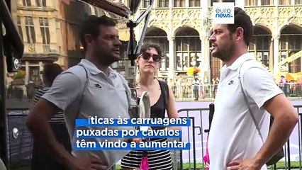 Bruxelas troca as carruagens puxadas por cavalos por carruagens elétricas