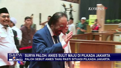 Sebut Anies Baswedan Sulit Maju Pilkada Jakarta, Apa Alasan Surya Paloh?