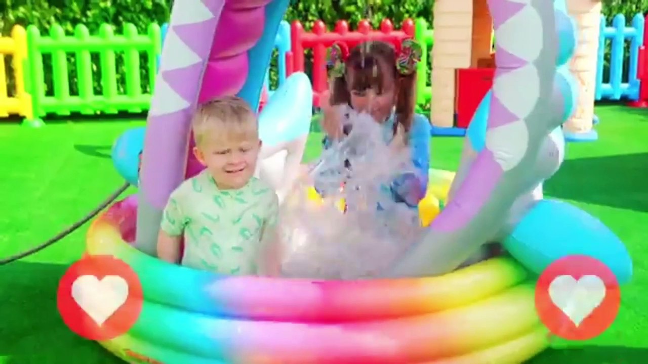 Diana, Roma and Oliver Fun Challanges - Diana and Roma