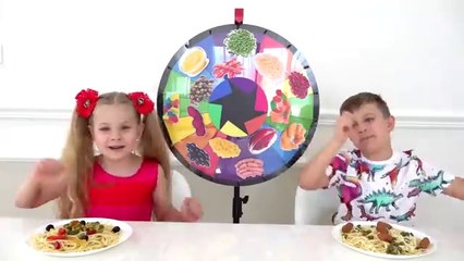 Diana and Roma Mystery Wheel of Spaghetti Challenge