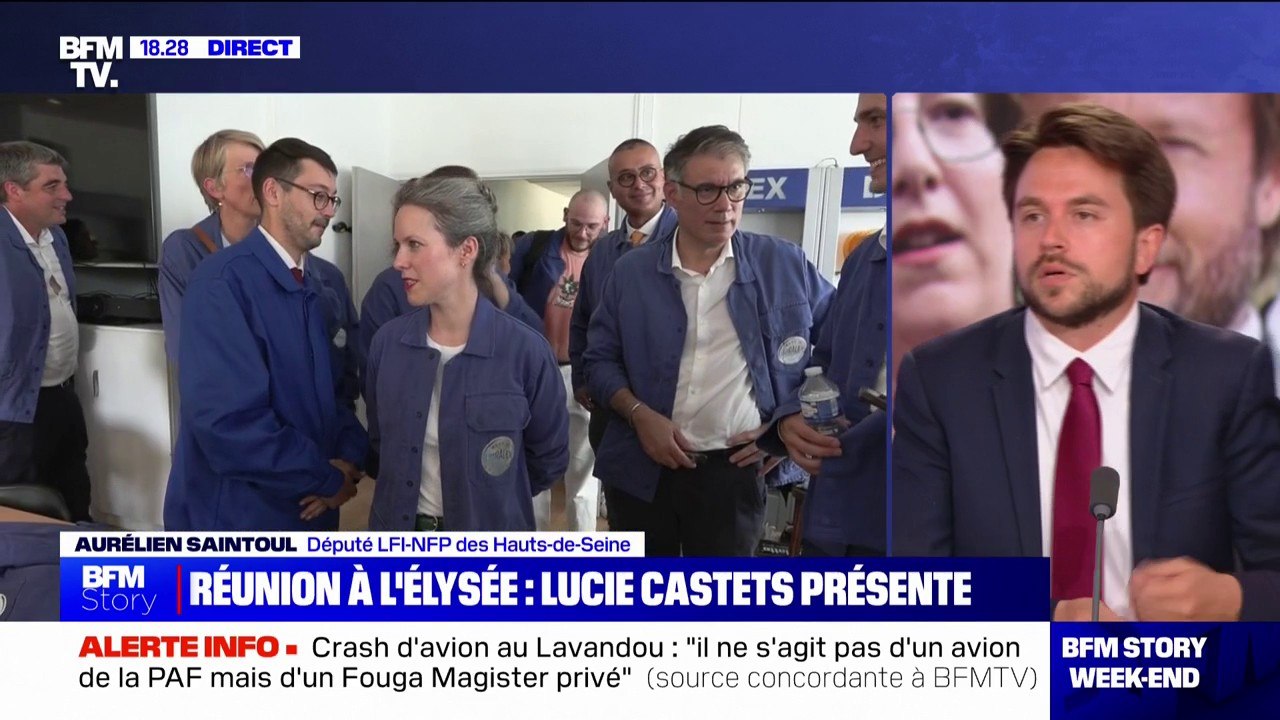 Consultations à l'Élysée: "Il est temps que le président de la République reconnaisse le résultat des élections législatives", pour Aurélien Saintoul (LFI)