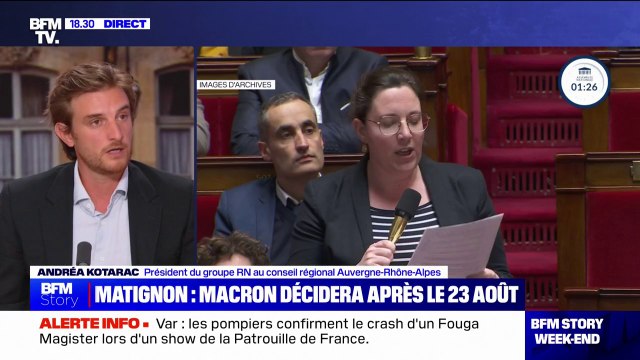 Consultations à l'Élysée: Nous irons pour faire respecter les institutions , affirme Andréa Kotarac (RN)
