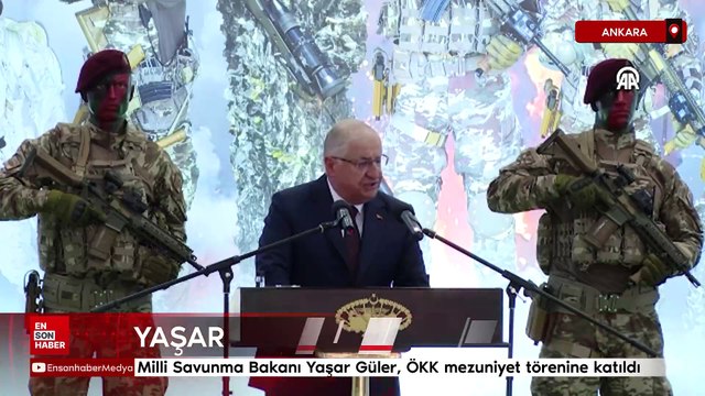 Milli Savunma Bakanı Yaşar Güler, ÖKK mezuniyet törenine katıldı