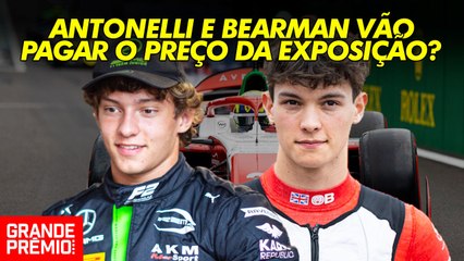 BEARMAN e ANTONELLI já chegam à F1 sem DIREITO DE ERRAR
