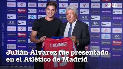 Julian Álvarez fue presentado en el Atlético de Madrid: "No me siento un superhéroe por haber conseguido el mundial"