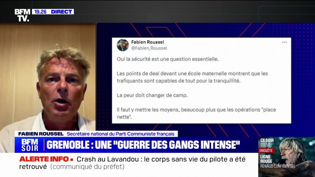 La peur doit changer de camp : Fabien Roussel (PCF) réagit à la guerre des gangs à Grenoble, dénoncée par le procureur de la République Éric Vaillant