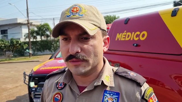 Trabalhador sofre traumatismo cranioencefálico após cair de caminhão em lava car no bairro Cataratas