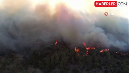 Bozdoğan yangını yerleşim yerlerini tehdit etmeye başladı