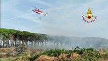 Ravenna, il video dell'incendio alla pineta di Punta Marina