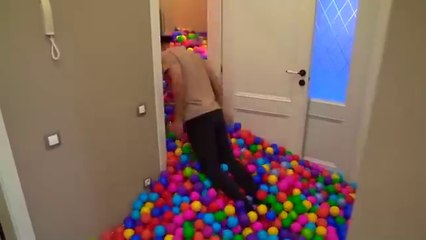 Senya and MILLION Colored Balls! Video for Kids!