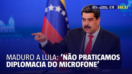 Maduro a Lula: 'Não praticamos diplomacia do microfone'