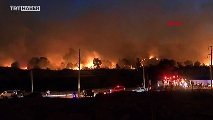 İzmir'de yangına müdahale sürüyor