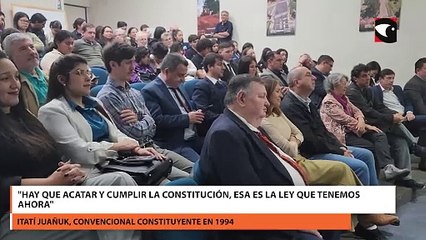 "Hay que acatar y cumplir la constitución, esa es la ley que tenemos ahora"
