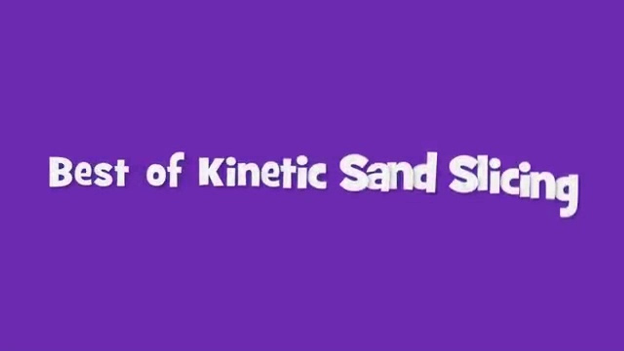 Satisfying Slices  _Kinetic Sand ASMR Videos for Kids