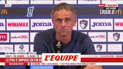 Luis Enrique : « Le Havre nous a rendu les choses difficiles » - Foot - L1 - PSG