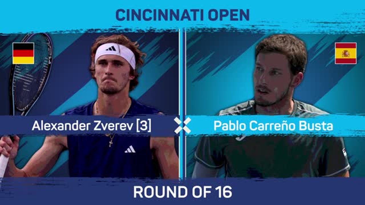 Dominant Zverev through to quarter-finals at Cincinnati