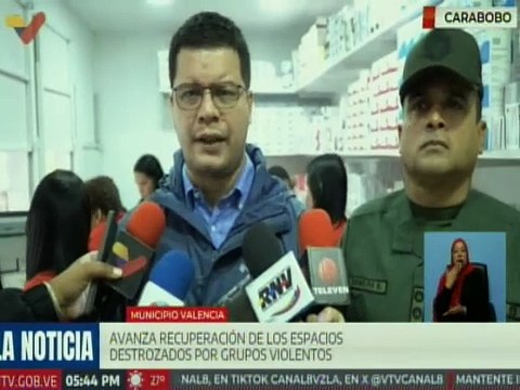 Carabobo | Continúan con la recuperación de espacios vandalizados por actores violentos de la ultraderecha