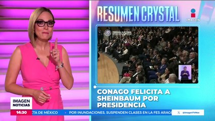 CONAGO felicita a Claudia Sheinbaum por recibir constancia como presidenta electa