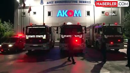 İstanbul'dan İzmir'deki yangın yerine itfaiye ekipleri destek için yola çıktı