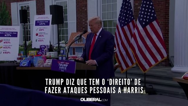 Trump diz que tem o ‘direito’ de fazer ataques pessoais a Harris