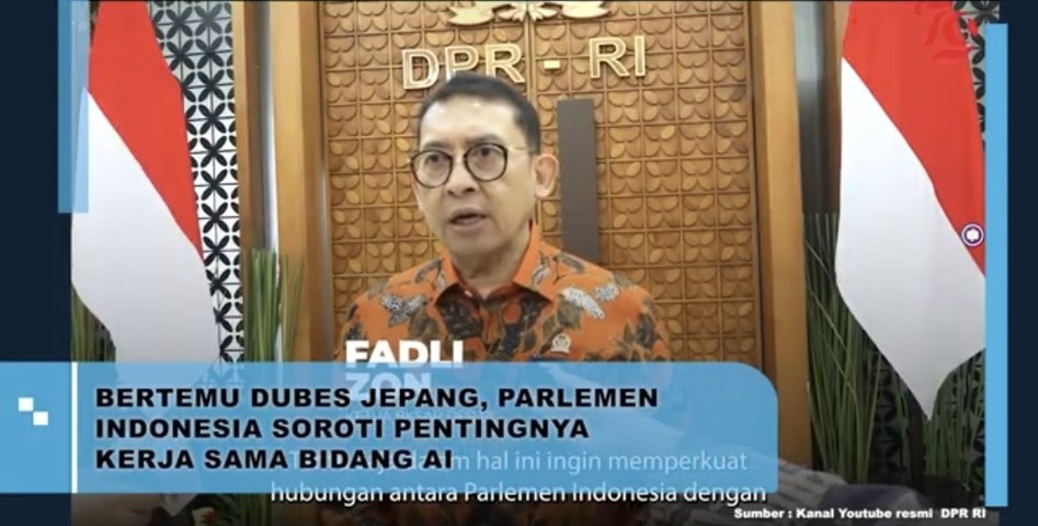 Bertemu Dubes Jepang, Parlemen Indonesia Soroti Pentingnya Kerjasama Bidang AI