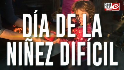 Día de la niñez díficil: más de un millón de ellos se va a dormir sin comer