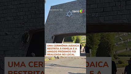 Silvio Santos é enterrado em cemitério israelita em São Paulo #shorts