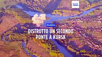 Video: l'esercito ucraino fa saltare in aria i ponti nella regione russa di Kursk