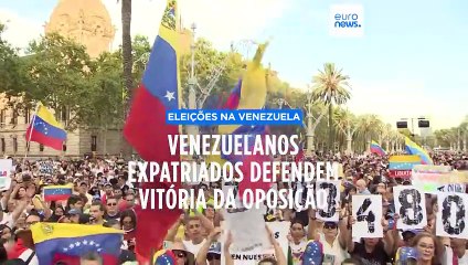 Venezuelanos expatriados em todo o mundo protestam contra o resultado das eleições