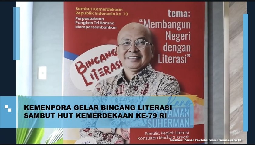 Kemenpora Gelar Bincang Literasi Sambut HUT Kemerdekaan ke-79 RI