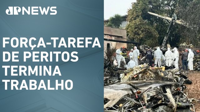 IML-SP finaliza liberação dos corpos das vítimas do acidente aéreo em Vinhedo