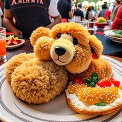 Stuffed Animal Fried Chicken Love! 