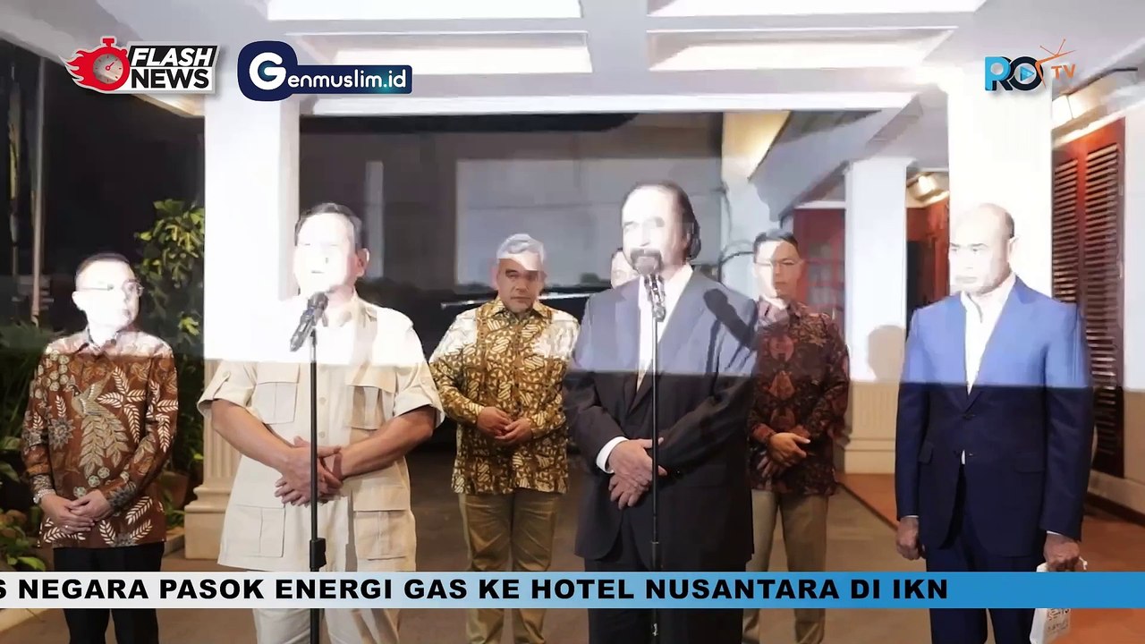 Prabowo Subianto Terima Kunjungan Surya Paloh, NASDEM Gabung Koalisi Indonesia Maju