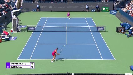 Sabalenka too good for Svitolina in Cincinnati