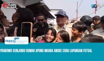 Prabowo Kunjungi Rumah Apung Muara Angke Coba Lapangan Futsal